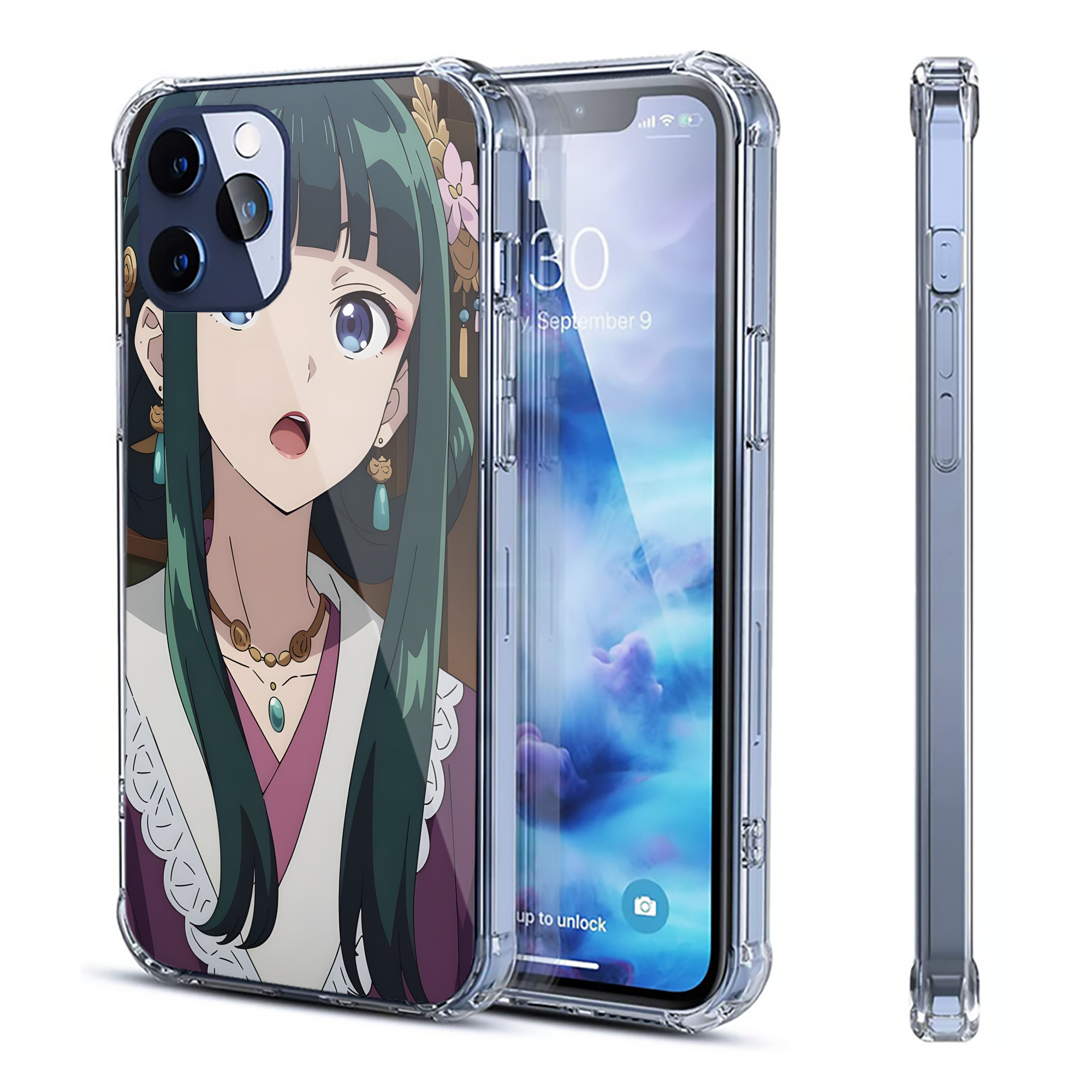 （画像用） 薬屋のひとりごと The Apothecary Diaries 【iPhone 12シリーズ対応】透明スマホケース（クリアソフトケース）
